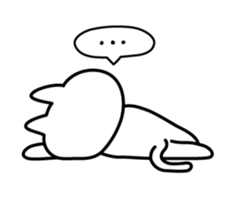 Cat lying down 2 sticker #3858221