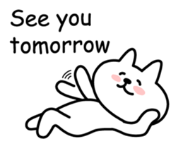 Cat lying down 2 sticker #3858226