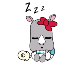 I'm a little Rhyno Girl sticker #3858553