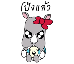 I'm a little Rhyno Girl sticker #3858554