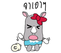 I'm a little Rhyno Girl sticker #3858557