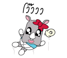 I'm a little Rhyno Girl sticker #3858561