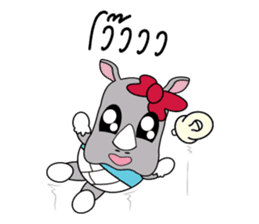 I'm a little Rhyno Girl sticker #3858561