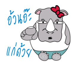 I'm a little Rhyno Girl sticker #3858589