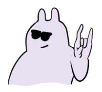 jitto miru usagi 3 sticker #3858883