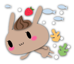 Macaron Rabbit sticker #3859214