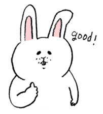 white rabbit's talk sticker #3859617