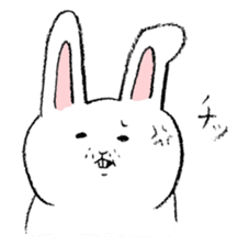 white rabbit's talk sticker #3859618