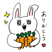 white rabbit's talk sticker #3859621