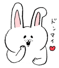 white rabbit's talk sticker #3859633