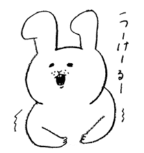 white rabbit's talk sticker #3859641