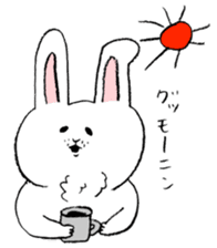 white rabbit's talk sticker #3859646