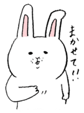 white rabbit's talk sticker #3859651