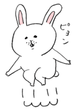 white rabbit's talk sticker #3859654