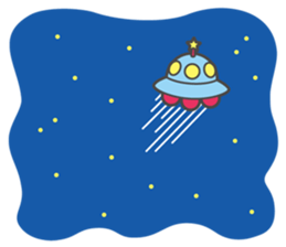 An alien everyday sticker sticker #3859877