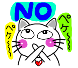 A cat in Osaka talks. sticker #3860089