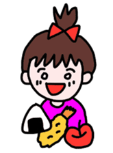 mame-chan and teddy bear sticker #3861401