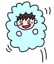 mame-chan and teddy bear sticker #3861436