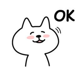 Friendly talking cat sticker #3863108