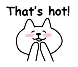 Friendly talking cat sticker #3863113