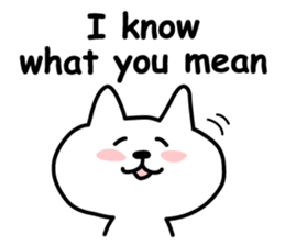 Friendly talking cat sticker #3863116