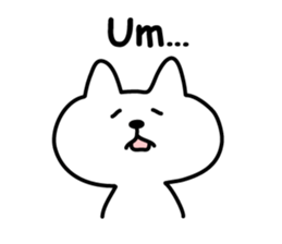 Friendly talking cat sticker #3863123