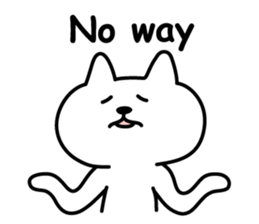 Friendly talking cat sticker #3863125