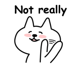 Friendly talking cat sticker #3863127