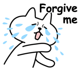 Friendly talking cat sticker #3863130