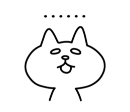 Friendly talking cat sticker #3863134