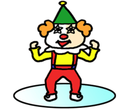 Pierrot boy sticker #3863636