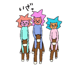 Lion Lovely well trio sticker #3864014