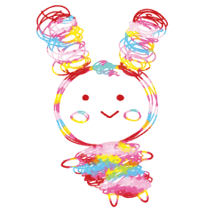 Colourful & Happy Rabbit