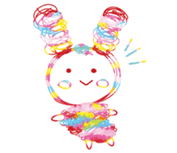 Colourful & Happy Rabbit sticker #3865847