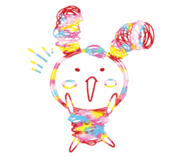 Colourful & Happy Rabbit sticker #3865848
