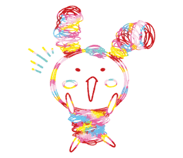 Colourful & Happy Rabbit sticker #3865848