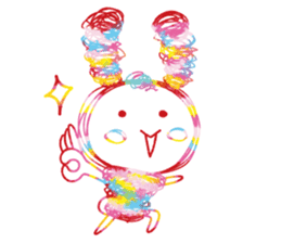 Colourful & Happy Rabbit sticker #3865849