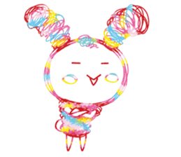 Colourful & Happy Rabbit sticker #3865852