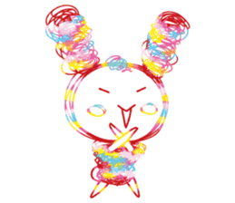 Colourful & Happy Rabbit sticker #3865853