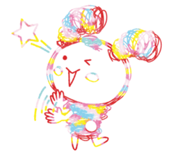 Colourful & Happy Rabbit sticker #3865857