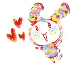 Colourful & Happy Rabbit sticker #3865860