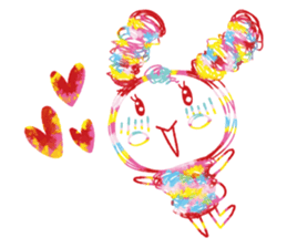 Colourful & Happy Rabbit sticker #3865860