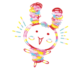 Colourful & Happy Rabbit sticker #3865861