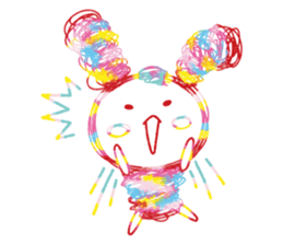 Colourful & Happy Rabbit sticker #3865862