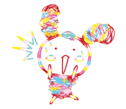 Colourful & Happy Rabbit sticker #3865863