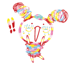Colourful & Happy Rabbit sticker #3865864