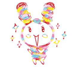 Colourful & Happy Rabbit sticker #3865865