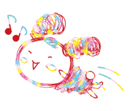 Colourful & Happy Rabbit sticker #3865868