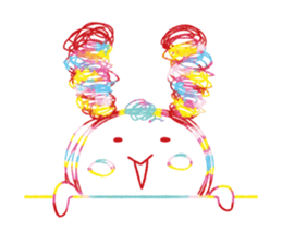 Colourful & Happy Rabbit sticker #3865872