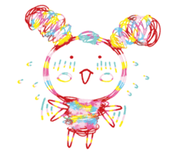 Colourful & Happy Rabbit sticker #3865874